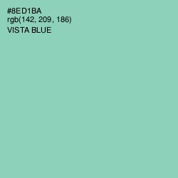 #8ED1BA - Vista Blue Color Image